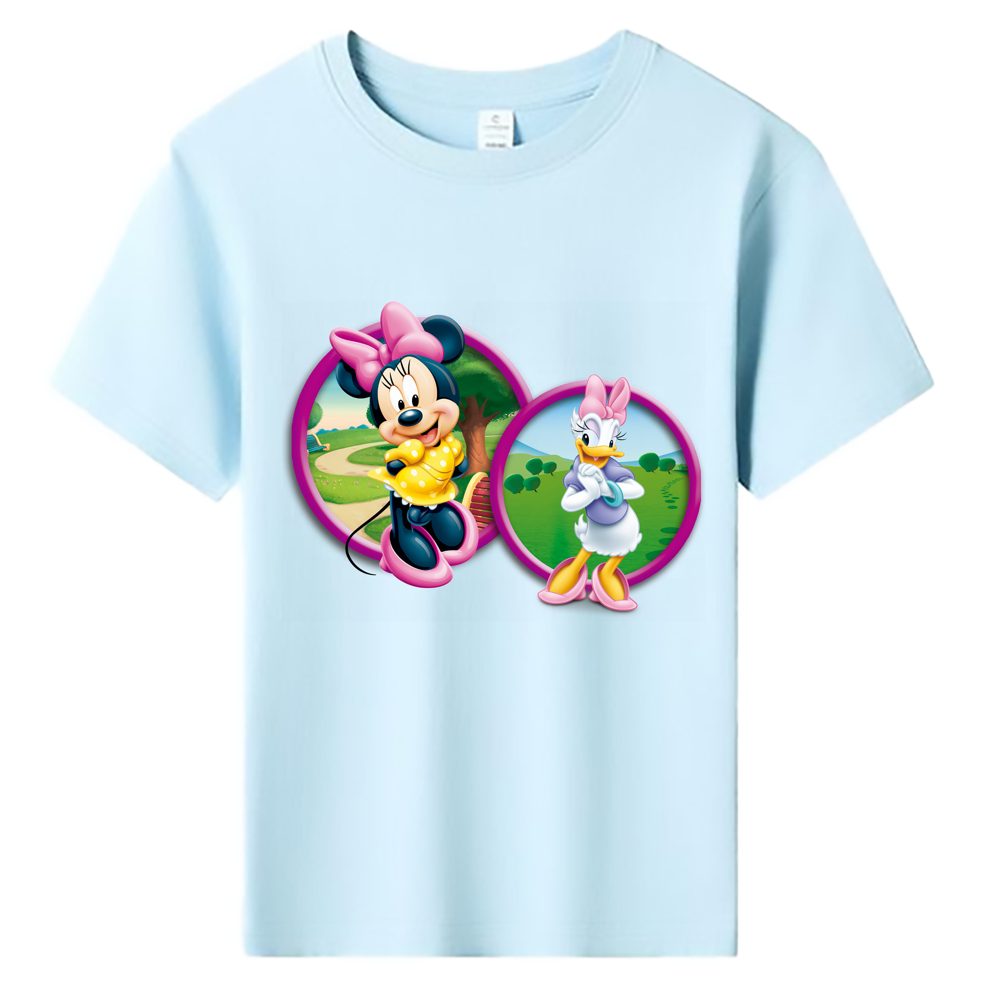 （画像用） ミッキーマウス Mickey Mouse 綿100％キッズTシャツ（フロントプリント）